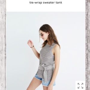 🎀Madewell tie-wrap sweater tank🎀